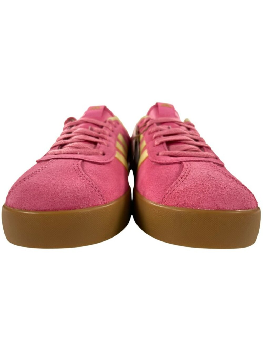 Adidas VL Court 3.0 Shoes Pink & Yellow Athletic Suede Sneakers Women's Sz 9 NEW - Picture 5 of 13